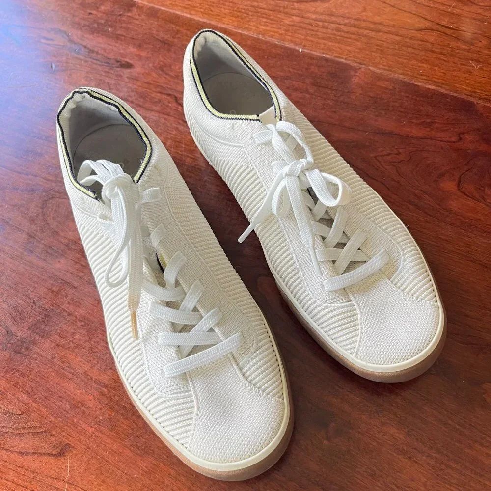 Rothy's The‎ Lace Up - Off White Sneakers. Size 10